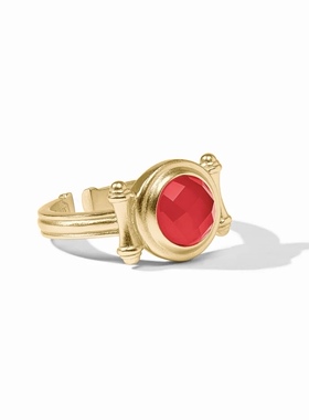 欧美外贸饰品轻奢品牌女戒指JV打标个性时尚配饰 微瑕（以免争议