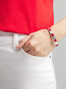 欧美外贸品牌原单饰品夸张手镯女款气质百搭女手镯开口孤品打标款