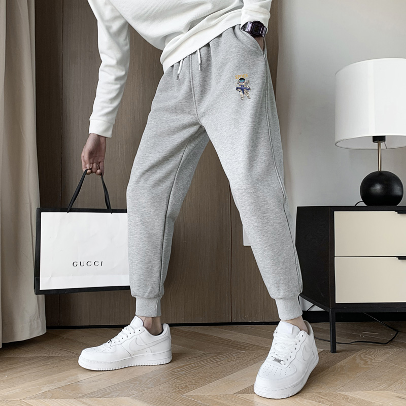 社会精神小伙休闲裤子男小脚裤