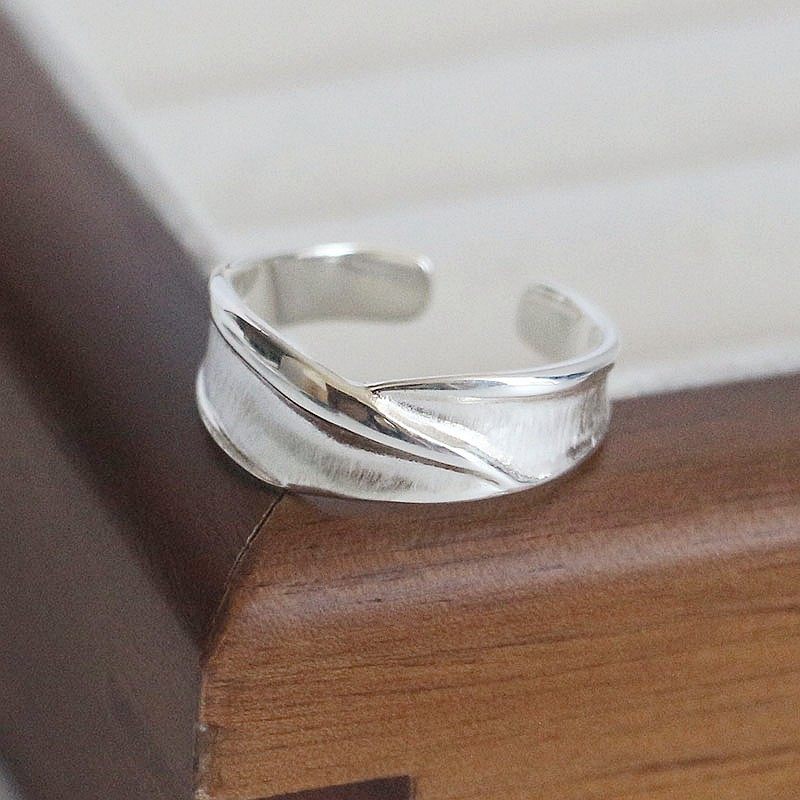 不规则交叉S925纯银戒指女小众设计感Ins简约风食指戒开口可调节,饰品/流行首饰/时尚饰品新,戒指/指环,淘宝优惠券,粉丝福利购,淘宝优惠卷