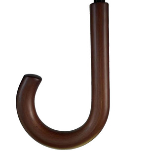 长杆伞遮阳伞杆伞头固定雨伞配件 高档轻便棕色防滑拐棍弯勾男士