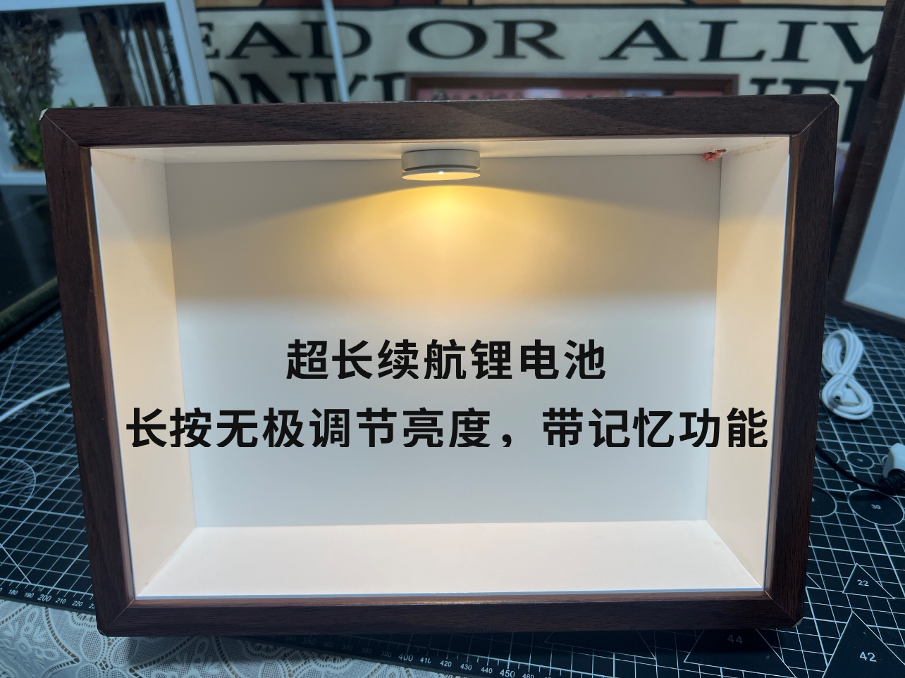 中空立体相框LED灯可调微景观