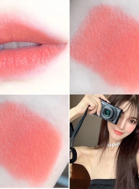 M706女团嫩粉紫色口红哑光雾面唇釉持久不易脱色桃花粉奶茶奶橘色