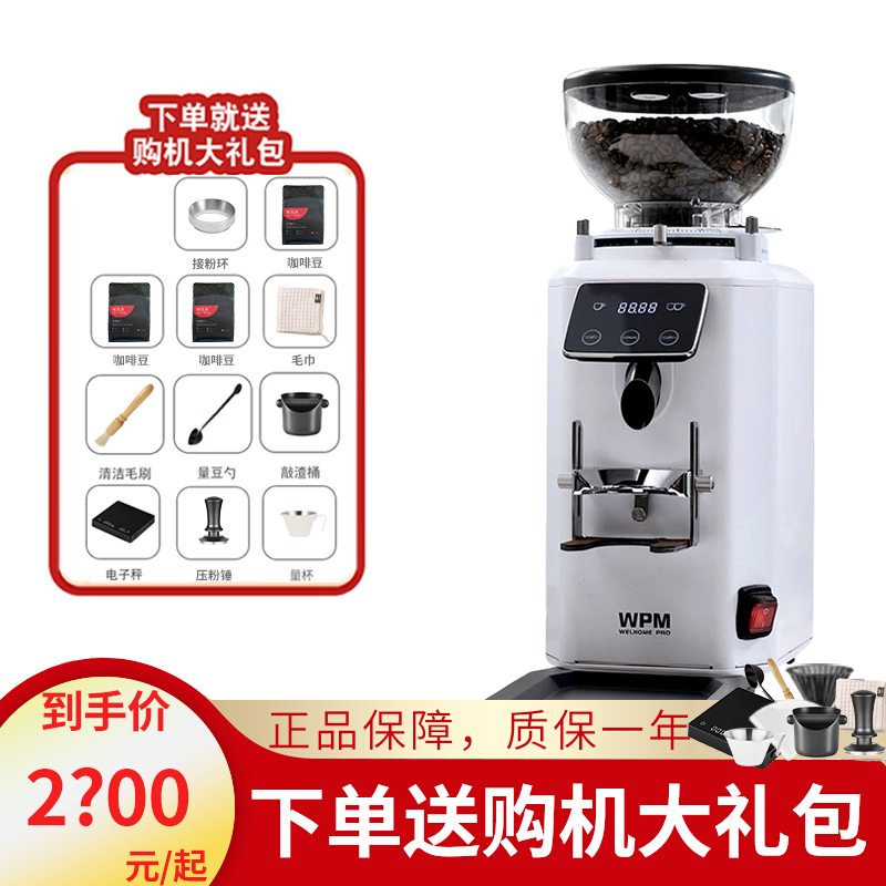 Welhome/惠家 ZD-18磨豆机电控定量直出WPM意式咖啡研磨商用家用