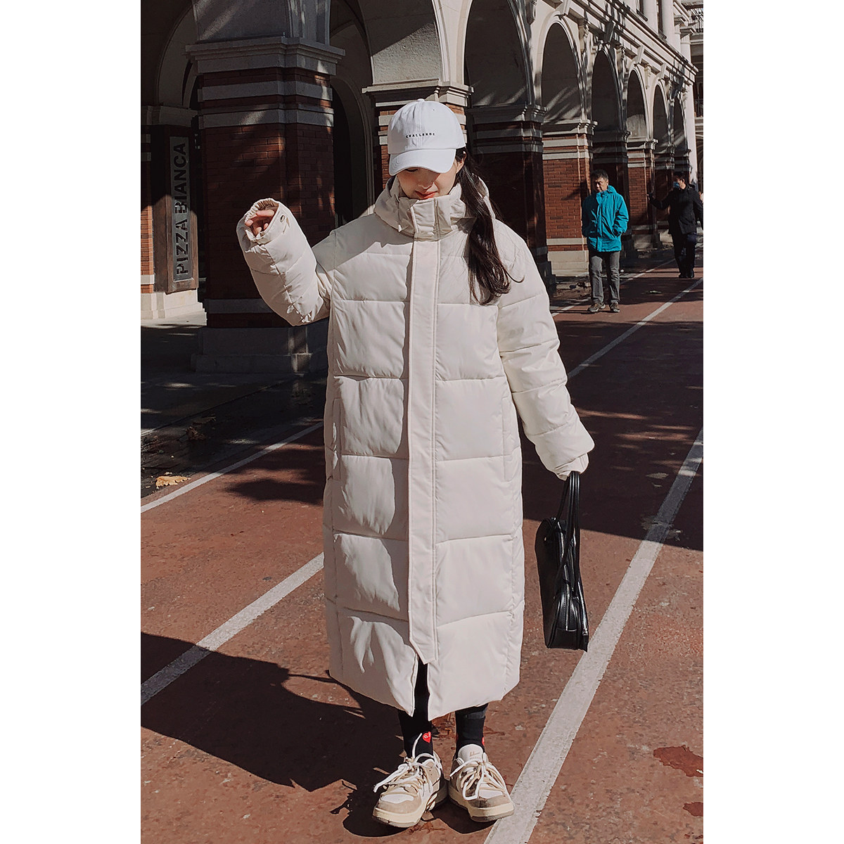 棉服女冬外套女2025新款棉衣女ins中戏艺考羽绒棉服长款过膝棉袄