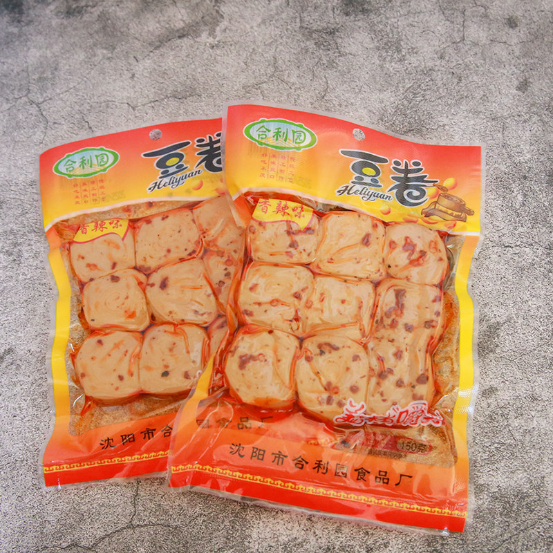 合利园豆干豆卷香辣味下酒菜豆腐干怀旧休闲豆制品袋装小吃150克