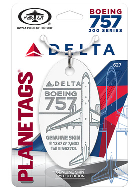 美国Planetags 达美航空Delta 757/767/L1011 飞机蒙皮钥匙扣
