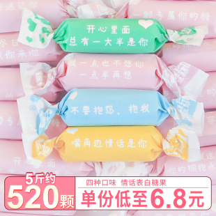 带文字土味情话告白奶糖礼盒装送男女友表白爱的高颜值糖果candy