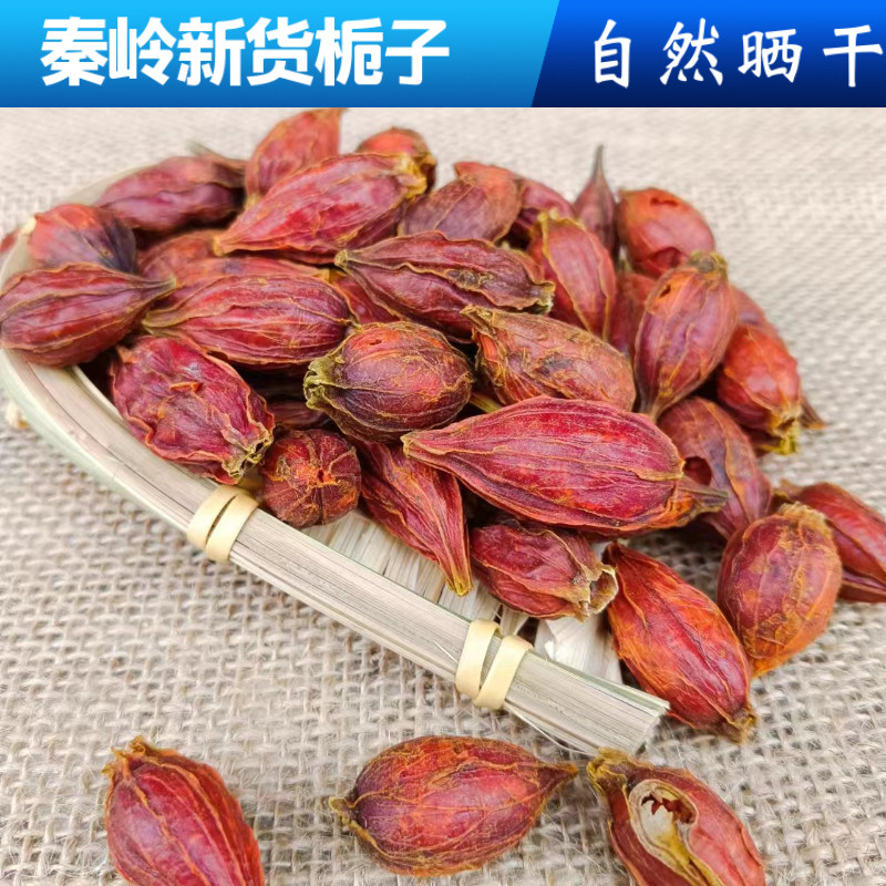 新货上市 秦岭深山栀子 500g包邮农家自然晒干红栀子山栀子栀子