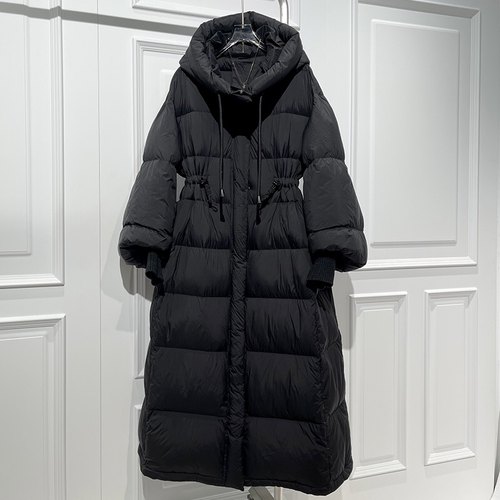 通勤百搭连帽收腰显瘦羽绒服外套