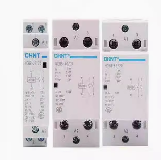 正泰家用小型单相交流接触器NCH8 220V导轨式二常开常闭25A40A2P