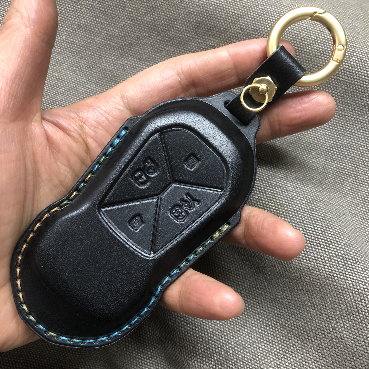 适用小鹏MONA M03钥匙套真皮小朋m03卡片NFC卡套P7+壳G6/G9/P5 G3