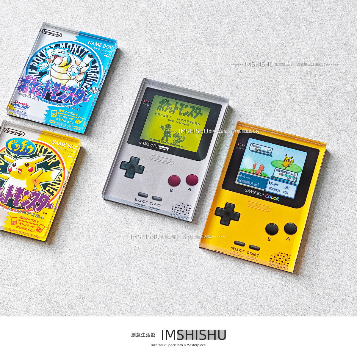 创意原创自制冰箱贴gameboy复古掌机装饰周边磁吸电脑机箱装饰