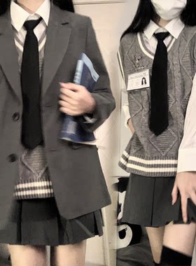 开学季高中生日系温柔jk套装裙