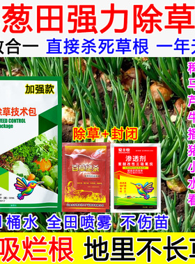 洋葱除草剂洋葱田苗后除草专用药强效死根烂根封闭不伤苗禾阔双除