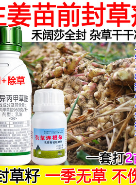 生姜封闭除草剂生姜苗前除草剂封闭药封杀草籽精异丙甲草胺正品