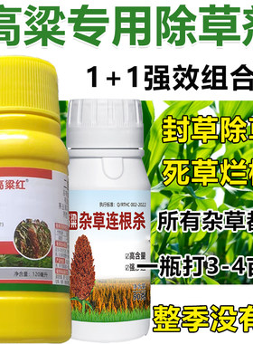 高粱除草剂高粱苗后专用除草剂二氯秀去津封草除草安全高粱除草剂
