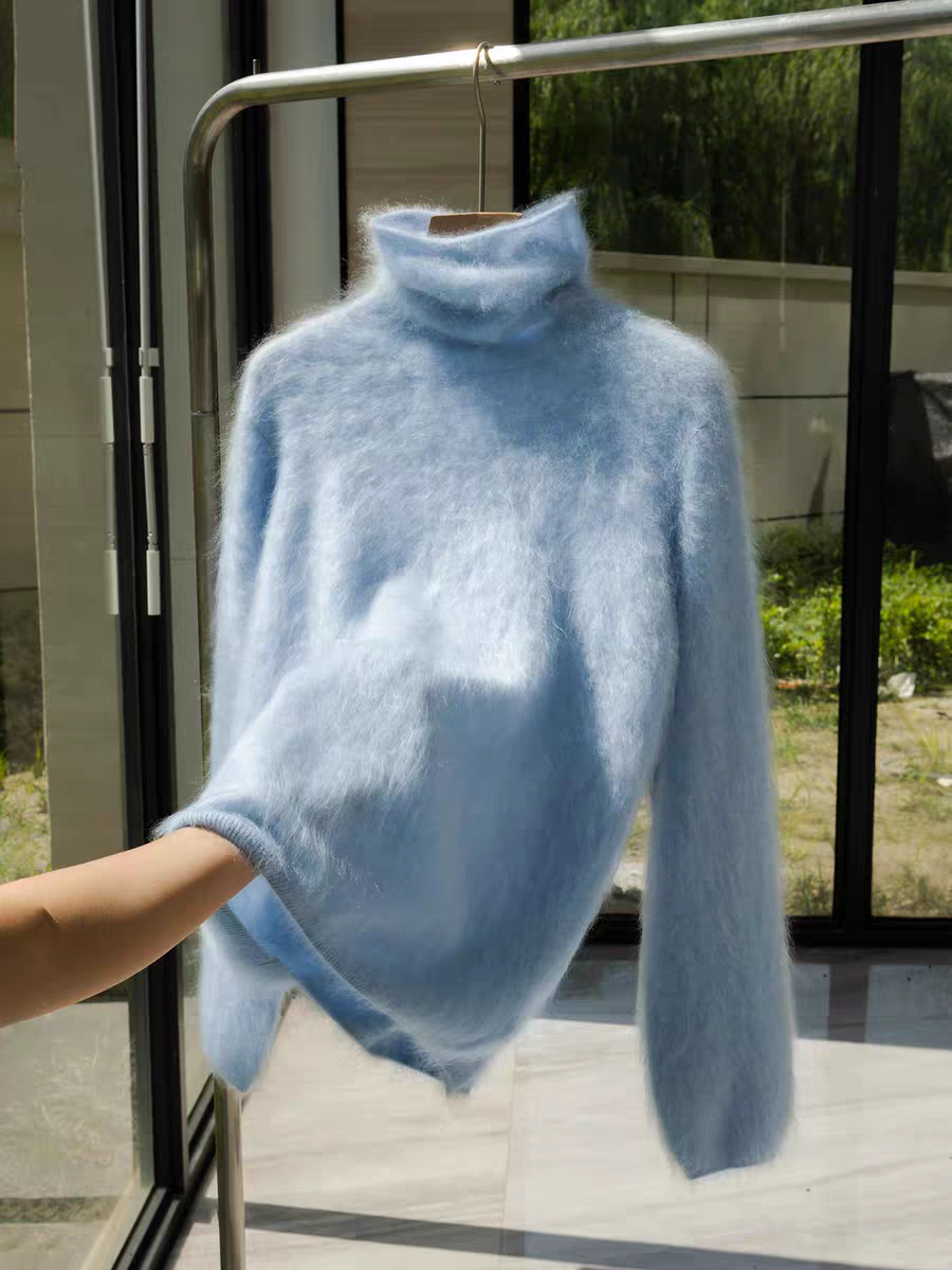 亲肤软糯~2025年新款平面堆领100羊绒衫针织百搭修身时尚套头内胆,女装/女士精品,羊绒衫,淘宝优惠券,粉丝福利购,淘宝优惠卷