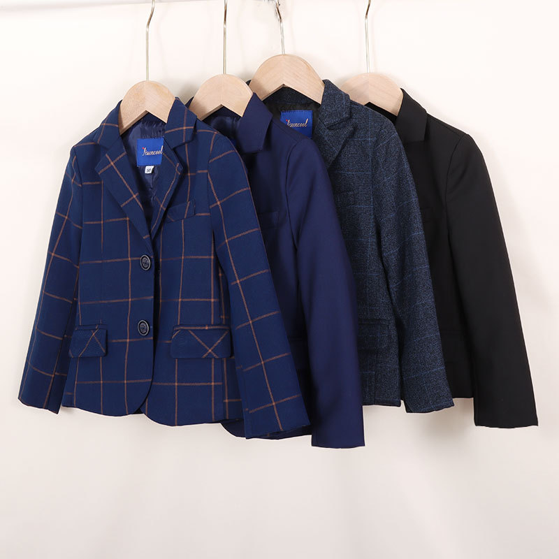 儿童西装套装帅气男童花童礼服钢琴演出服中大童小男孩西服外套秋