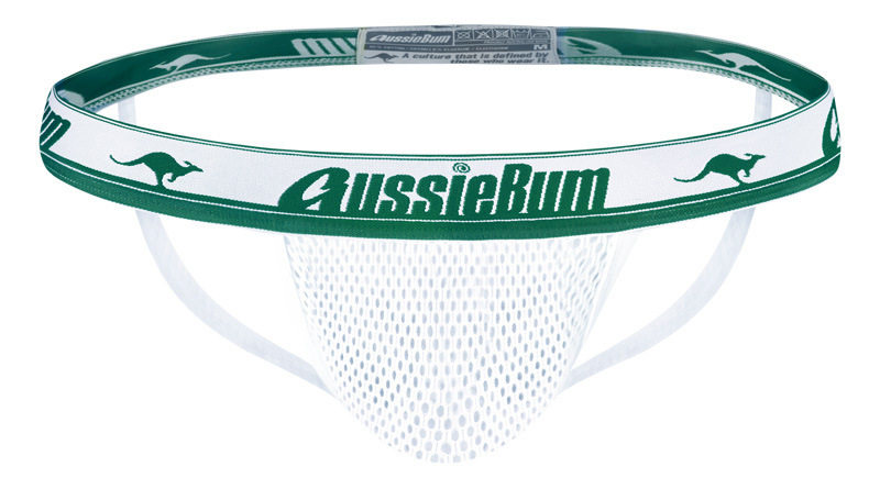 AussieBum2025新款男士丁字裤弹力网孔双丁裤男性感丁字裤T裤网洞