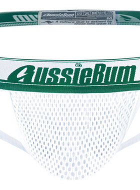 AussieBum2025新款男士丁字裤弹力网孔双丁裤男性感丁字裤T裤网洞