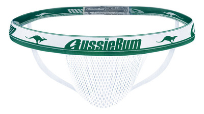 AussieBum2025新款男士丁字裤弹力网孔双丁裤男性感丁字裤T裤网洞