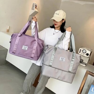 便携旅行包瑜伽包 超大容量 防水防潮耐磨耐刮 内里还是干湿分离