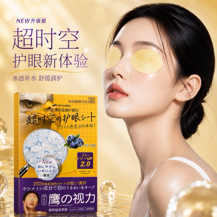 3盒21.9超时空鹰眼蓝莓眼贴 30分钟冰爽冷敷