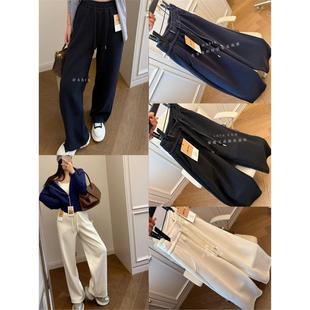 包邮 很牛一体绒800G加厚 一条过冬的女士雪花绒浮雕肌理阔腿裤