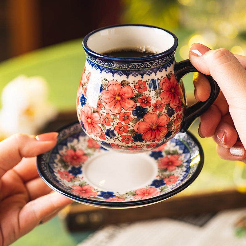 高颜值陶瓷下午茶家用水杯