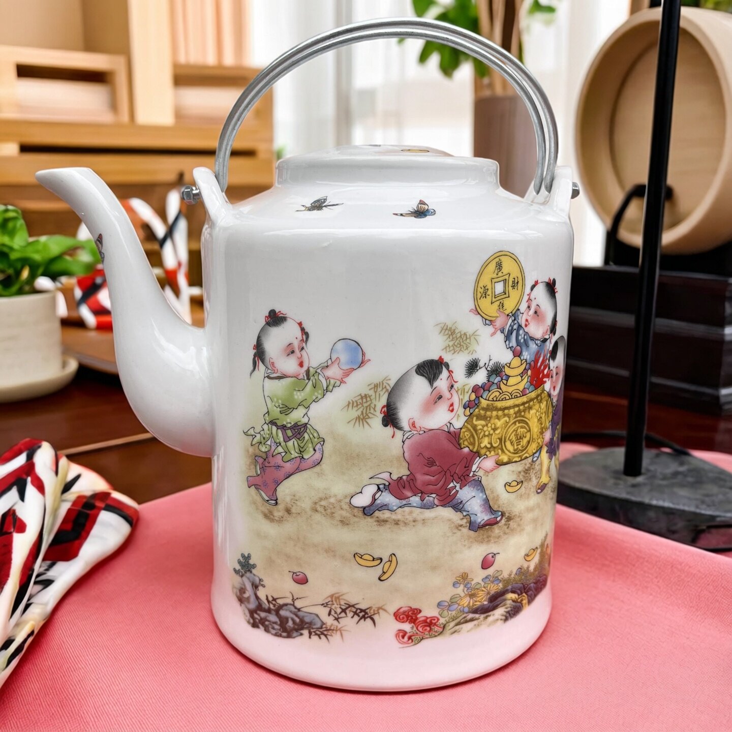 景德镇陶瓷茶壶单壶家用高温防爆热水壶茶水茶杯套装茶具泡茶壶