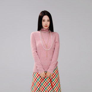 山羊绒 百搭打底衫 高领针织衫 修身 毛衣1059 女长袖 定制女装