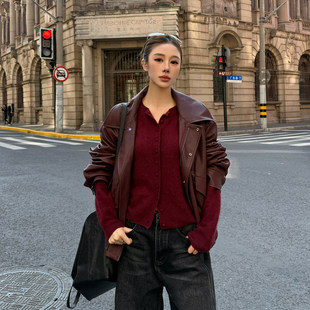 定制女装 羊绒绵羊毛极简风开衫1038