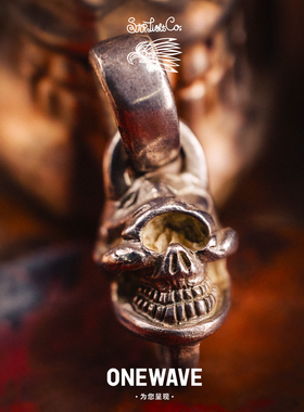 【国内现货】高山隆STOPLIGHT纯银空眼骷髅吊坠