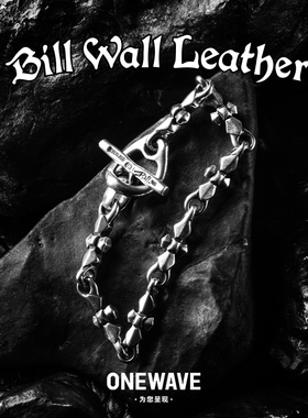 BillWallLeatherB518C-Cross手链