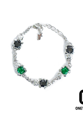 绿宝石情侣手链新款国潮