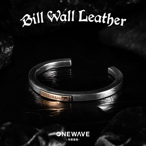 BillWallLeather金标细平打手镯
