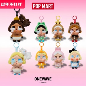 POPMART泡泡玛特CRYBABY哭娃眼泪工厂LABUBU搪胶毛绒盲盒哭鸭哭鸭