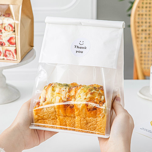 面包包装袋自封食品级吐司礼品打的250g4克饼干雪花酥牛轧糖果子