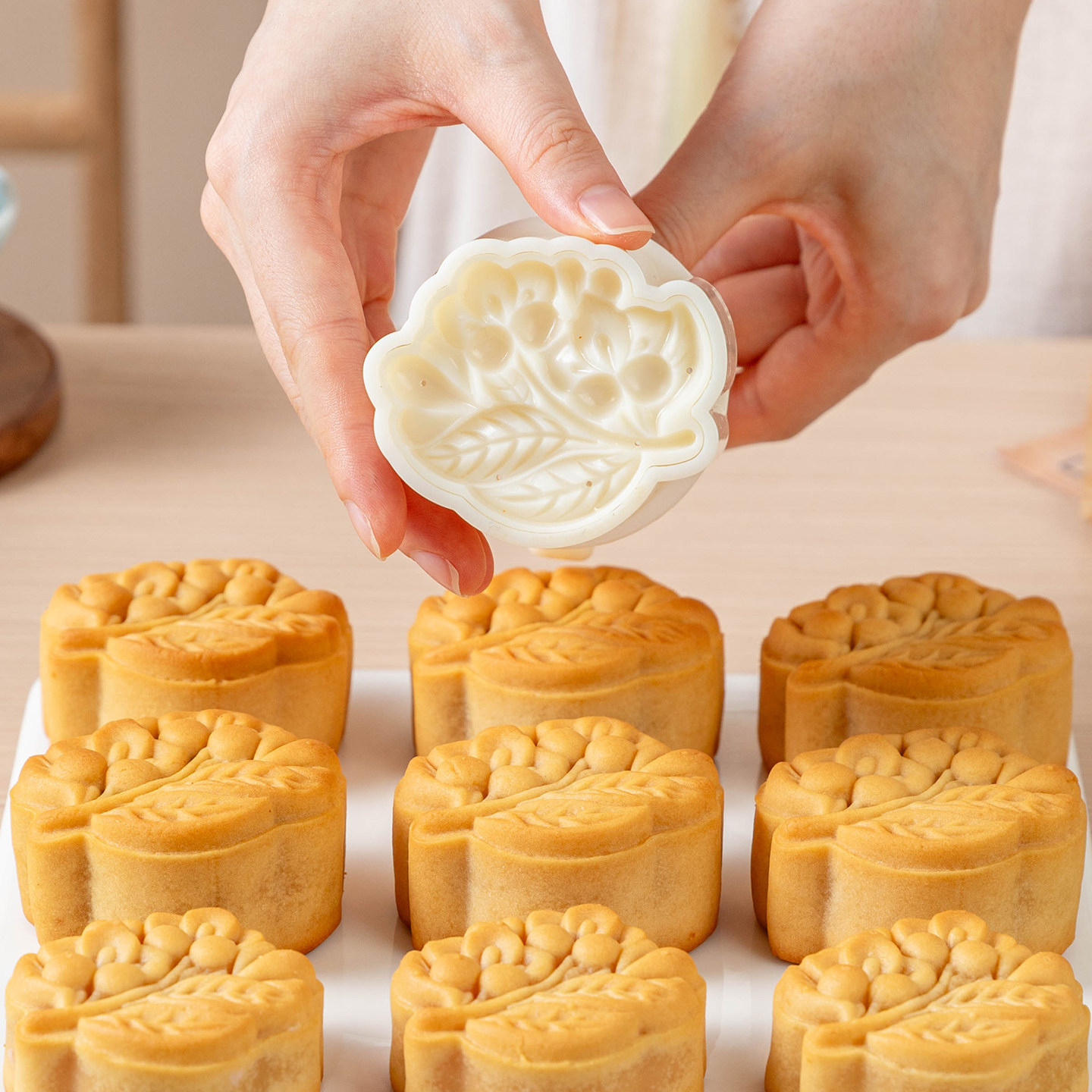 中秋广式月饼模具手压式家用50g75克食品级2026新款烘焙工具糕点图片