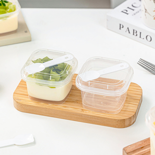 布丁杯子一次性带盖耐双皮奶专用高温果冻甜品碗酸奶冰淇淋打包盒