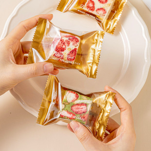 雪花酥包装袋的机封专用独立小饼干曲奇牛轧糖果子太妃奶枣盒新年