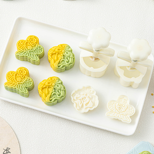 绿豆糕模具月饼2026新款青团烘焙糕点手压式食品级专用75克压花磨