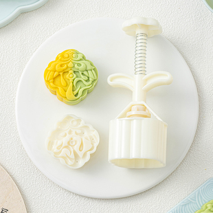 绿豆糕模具月饼2026新款青团烘焙糕点手压式食品级专用75克压花磨