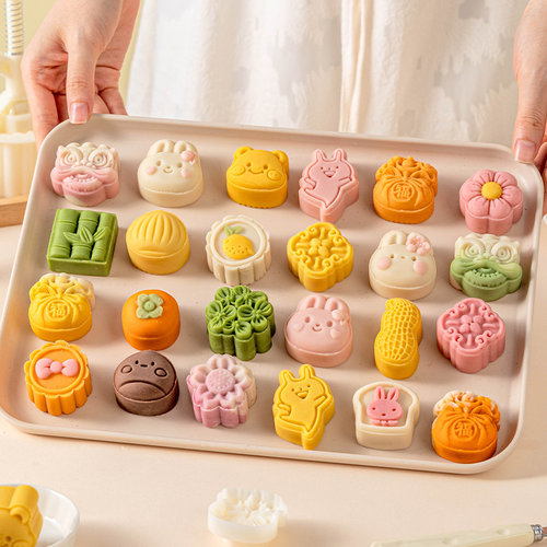 迷你月饼模具手压式按家用冰皮30g克新款2026做绿豆糕点小儿童宝