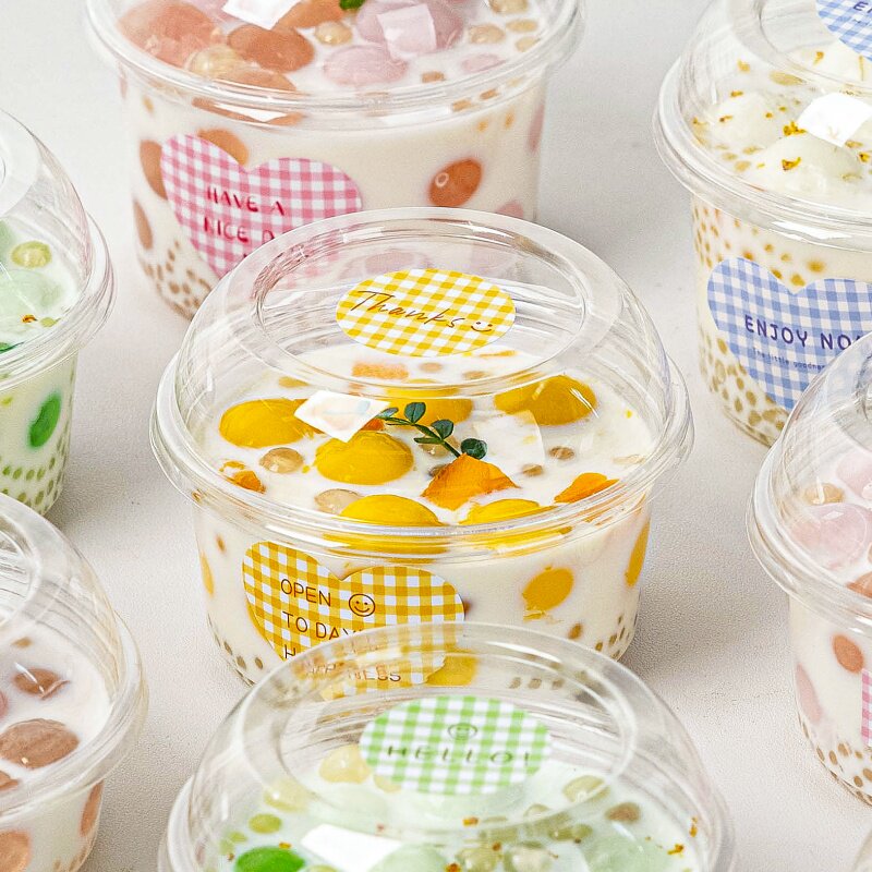 一次性碗打包餐盒食品级冰粉甜品