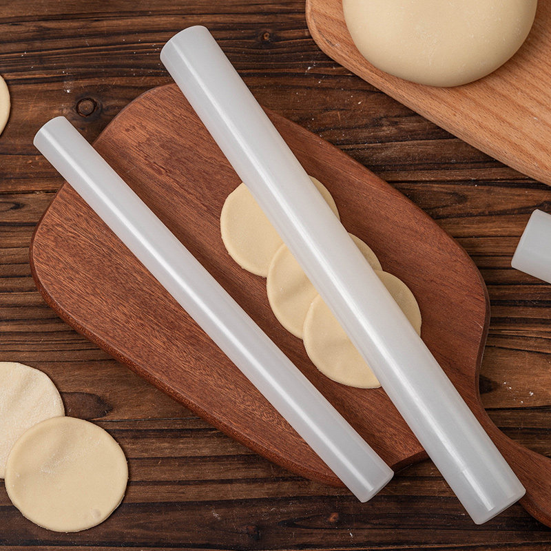 擀面杖家用三件套食品级烘焙硅胶大号棒饺子皮神器专用小油条专棍