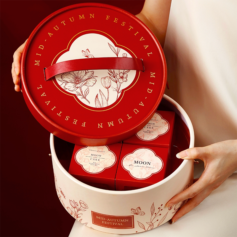 中秋月饼礼盒包装礼品空子高端8粒档节送礼级轻奢定制2026年新款6