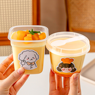 布丁杯子一次性带盖耐双皮奶专用高温果冻甜品碗酸奶冰淇淋打包盒