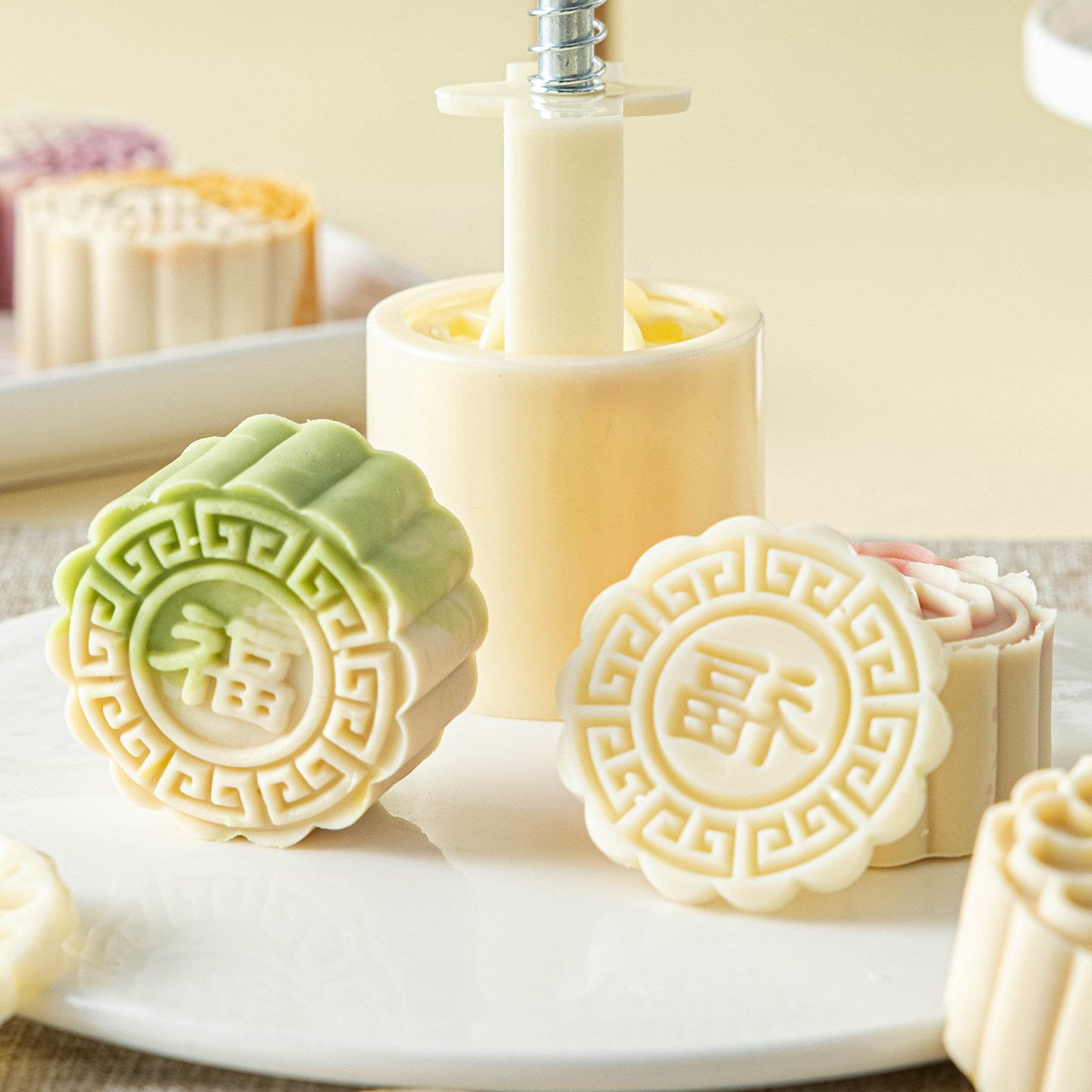 月饼模具新款2026国古风手压式家用广式冰皮50g75克糕点磨食品级